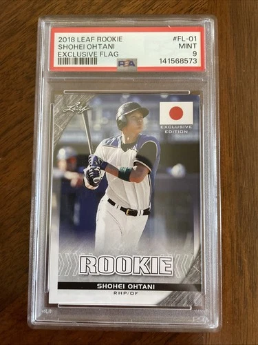 2018 Leaf Rookie Shohei Ohtani Exclusive Flag Edition #FL-01 PSA 9 Mint
