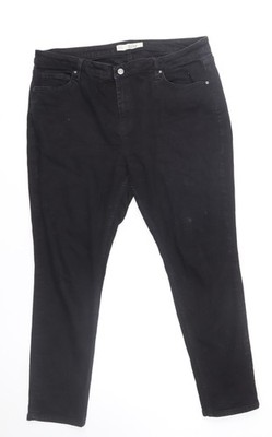 Topshop Herren Jeans schwarz Baxter Regular Straight W36 L32