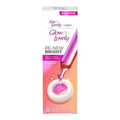 Glow and Lovely Renew Bright Multivitamin Serum in Cream | Vitamins B,C, E | 80g