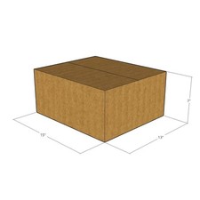 50 15x13x7 Kraft Brown Corrugated Shipping Boxes 32 ECT Single-Wall New
