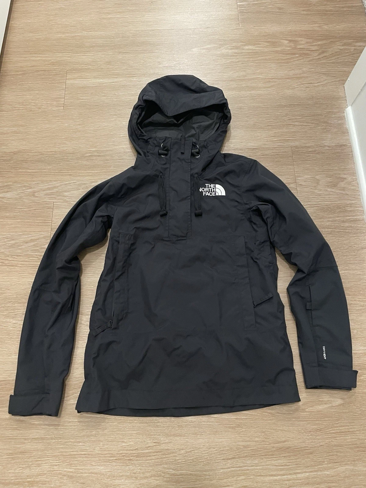 THE NORTH FACE Tanager Jacket Black Womens Small Thermal Rain Coat Ski Snow TNF