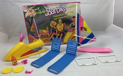 Barbie Tropical Surf Party 0801 Mattel 1986 Vintage 80er Hawaiian Surf Set Puppe