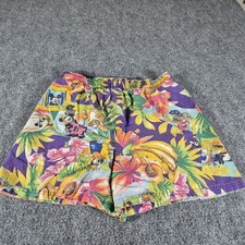 Vintage 90s Mickey Unlimited Disney Shorts Jerry Leigh Tropical Daisy Duck M...