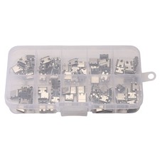 100Pcs/Lot 10Models Type-C USB Charging Dock Connectors Mix 6Pin and 16Pin1537