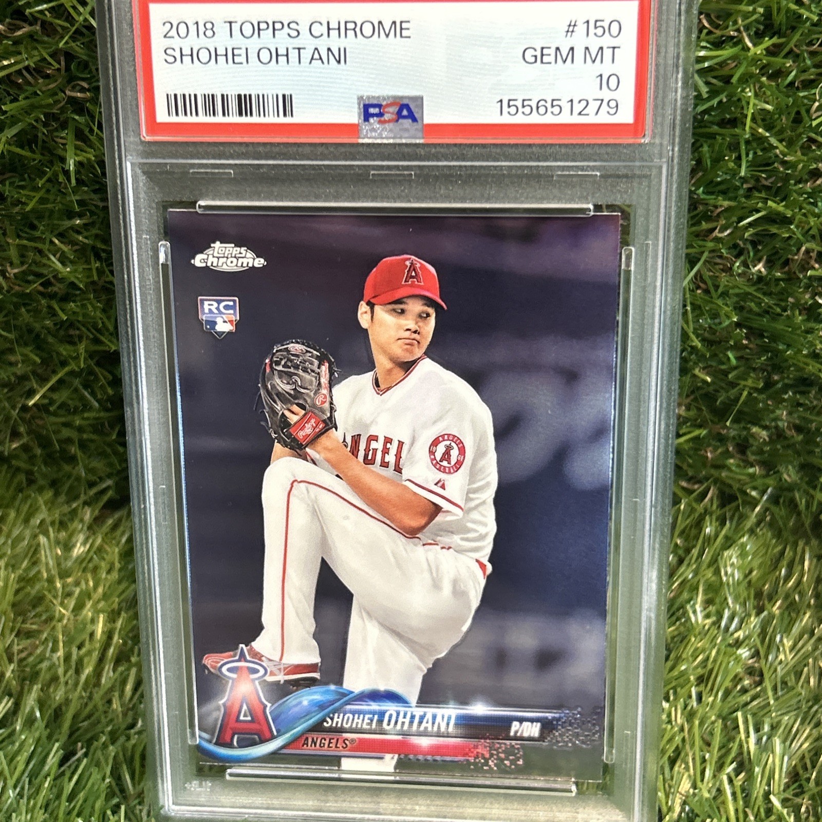 2018 Topps Chrome Shohei Ohtani Rookie #150 PSA 10 Los Angeles Angels