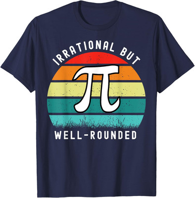 Retro Irrational But Well Rounded Pi Day Celebration Unisex T-Shirt