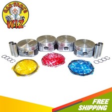 Engine Pistons And Rings Fits 00-08 Chevrolet Oldsmobile Pontiac 2.2l Ecotec