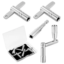 Drum Key Set, 4PCS Drum Tuning Kit with Drill Bit, Speed Drum Key, Standard D...
