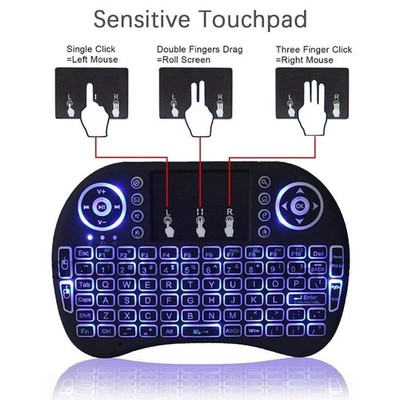 i8 Mini Wireless Keyboard 2.4GHz DPI Touchpad 92Keys QWERTY PC Gaming Smart TV