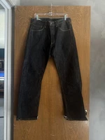 Levi's Men's 501 32x32 Original Straight Fit Jeans - Dark Grey Wash Button Fly