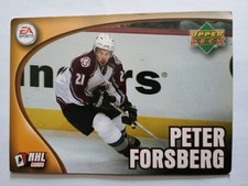Peter Forsberg Upper Deck Colorado Avalanche Hockey Card