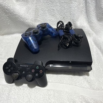 Sony PlayStation 3 Slim 120GB HDMI Wi-Fi 1080p NTSC-U/C 2 Controllers Cables