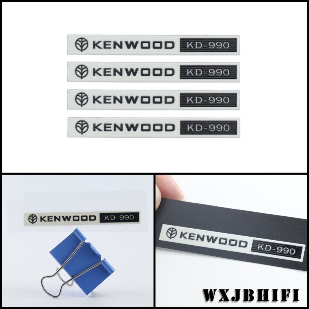 KenwoodKD-990TurntablewaterproofStickerlogobadge84mm(3.30")X10<wbr>mm(0.39")