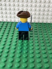 LEGO&reg; Pirates Minifigure - Pirate Blue Jacket (PI080) 1970 1889 Treasure