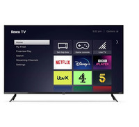 Polaroid P50UR1313U4K Smart Roku TV 50 Ultra HD LED TV Freeview Play Black