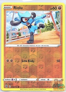 Riolu 078/172 Common Reverse Holo Brilliant Stars Pokemon