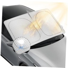 Graphene Windshield Sun Shade, 57" x 30" Foldable Front Window Sunshade, 2026