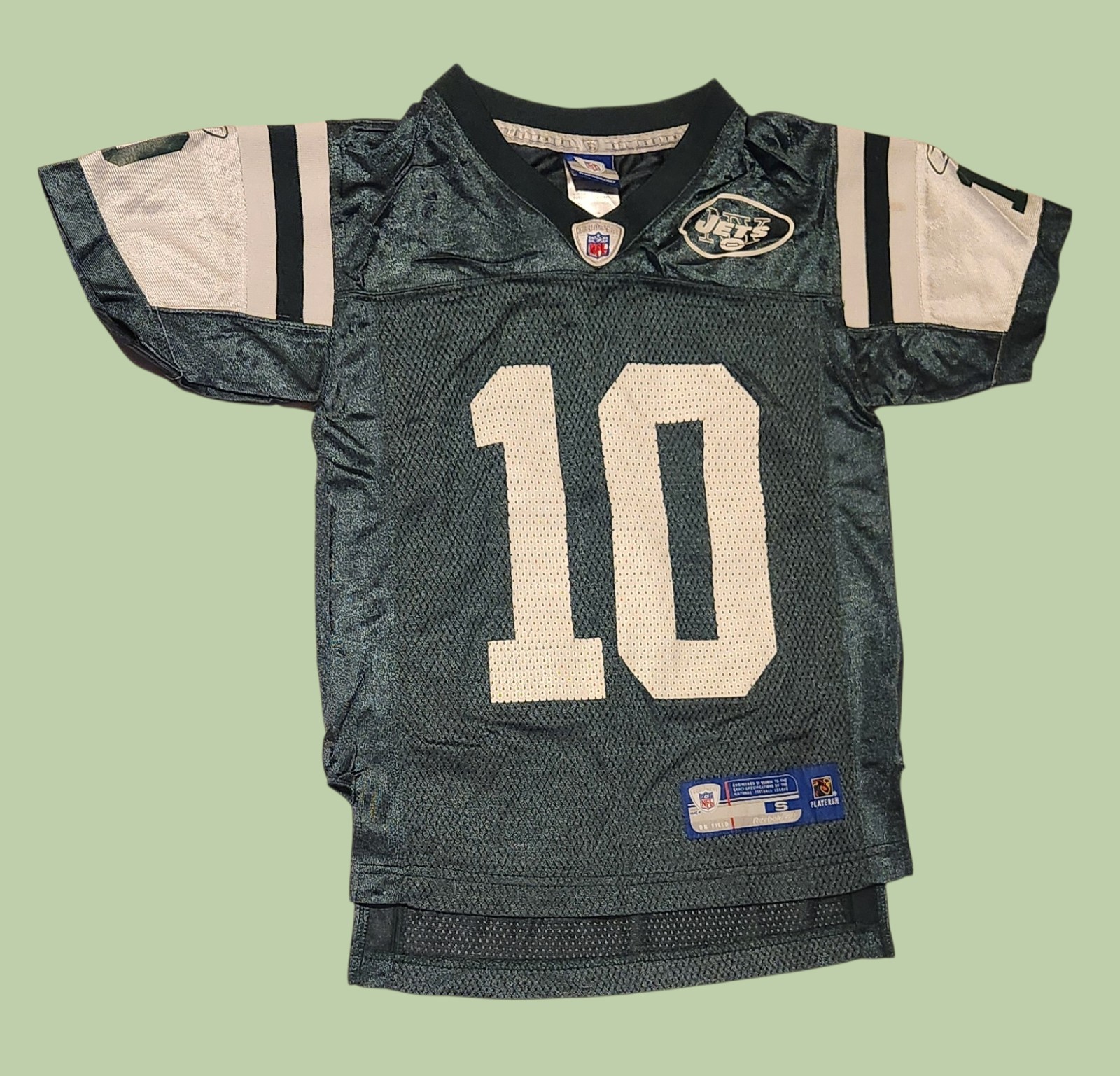 New York Jets Chad Pennington #10 Reebok Jersey Youth Medium 