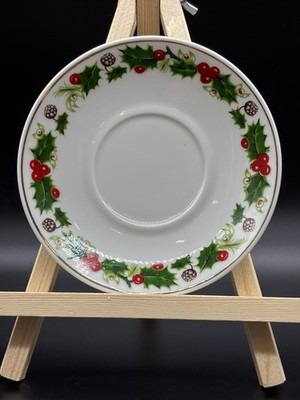Vintage Christmas Plate, Freiberger Porzellan, GDR, 20th century