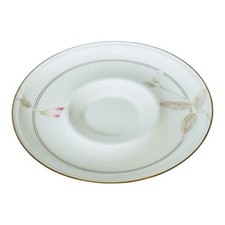 Mikasa WITH LOVE A9201 Narumi Ivory Pink Floral Taupe Bone China Saucer NEW