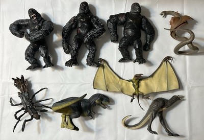 Vintage 8th Wonder World King Kong Skullcrawler V-Rex Figure Playmates 2005 Lot