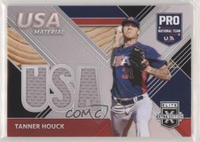 2020 Panini Elite Extra Edition USA Baseball Material Black Tanner Houck 0w7