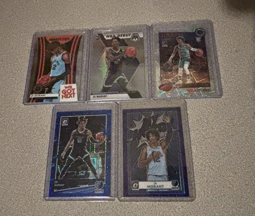 2019-20 Panini NBA Prizm Ja Morant Rookie Lot Mosaic Hoops Premium Optic