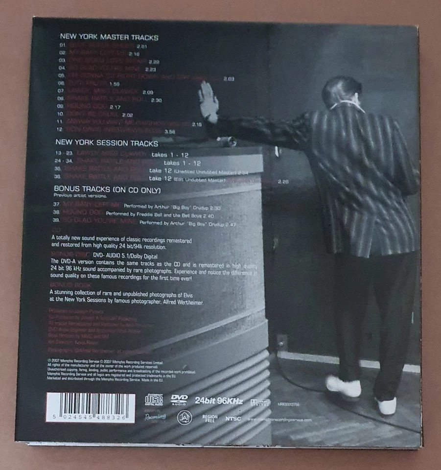 ELVIS PRESLEY MEMPHIS RECORDING SERVICE NEW YORK RCA Studio 1 CD+DVD- Selten -s. - Bild 2 von 4