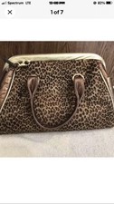 Vintage Flux Leopard Skin  Hand Bag Mint Condition From A Smoke Free Home