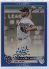 2022 Topps Chrome Rookie Blue Refractor 8/150 Kutter Crawford #RA-KCR Auto 2x4