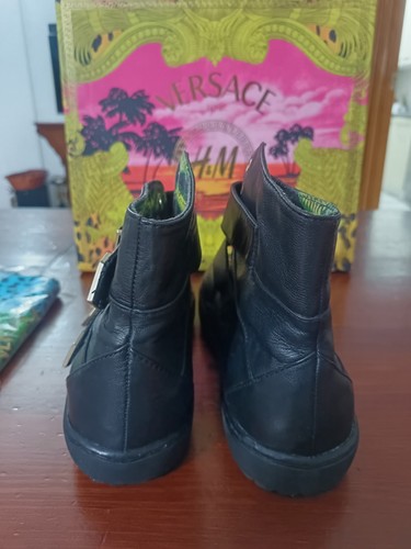  HERREN VERSACE FOR H&M Booths LEDER SPITZE Sneaker SCHUHE GRÖSSE 41 US 8 - Bild 6 von 18