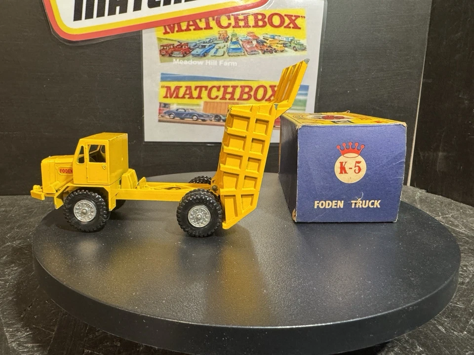 Matchbox Kingsize K-05A Foden Tipper Truck gelb, perfekt in "E" Box - Bild 2 von 3