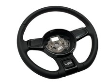 Original Vw Leather Steering Wheel Up 1s Black Seam Sioux Sport 1s0419091