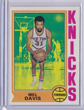1974/75 Topps #43 MEL DAVIS Knicks EX/MT  IDBLUE