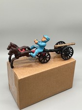Vintage Cast Iron Horse Drawn Fire Pumper Wagon S-22173 Painted Toy