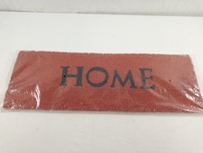 Relaxdays Fußmatte Schmutzfangmatte Home Orange 75 x 25 x 1,5 cm