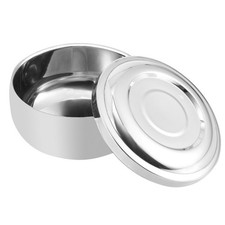 Men's Durable Shaving Soap Bowl with Lid Large Deep Size Shaving Mug Container