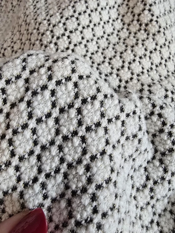 Vestido formal manga larga con cuello blanco y negro talla 6 JANIE & JACK para niñas  Foto 3 de 4