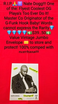 Nate Dogg Press Photo Original Death Row Records Tupac G-Funk Gangsta Rap Rare - Image 1 of 4