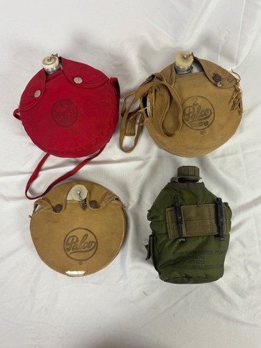 Canteen Lot - Vintage Palco 1950's Boy Scouts Of America 2 Quart Canvas Covers