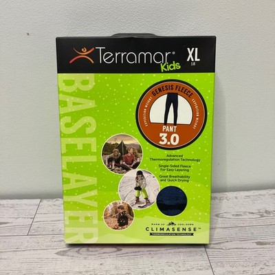 Terramar Kids Genesis Fleece 3.0 Expedition Weight Base Layer Pant XL 18 Blue
