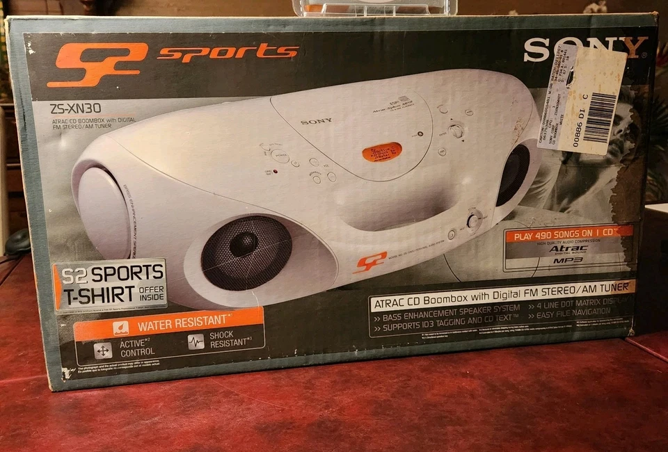 Sony S2 Sports Edition BOOMBOX sellado de fábrica  Foto 2 de 2