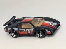 Vintage 1986 Matchbox Lamborghini Countach LB500S Black 5 Red Orange White MB67