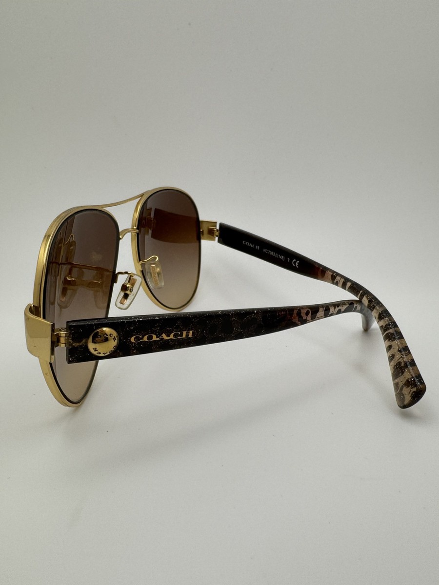 SUNGLASSES COACH HC 7063 (L148) 926013 (GOLD/WILD BEAST) 58 SUNGLASSES COACH HC 7063 (L148) 926013 (GOLD/WILD BEAST) 58