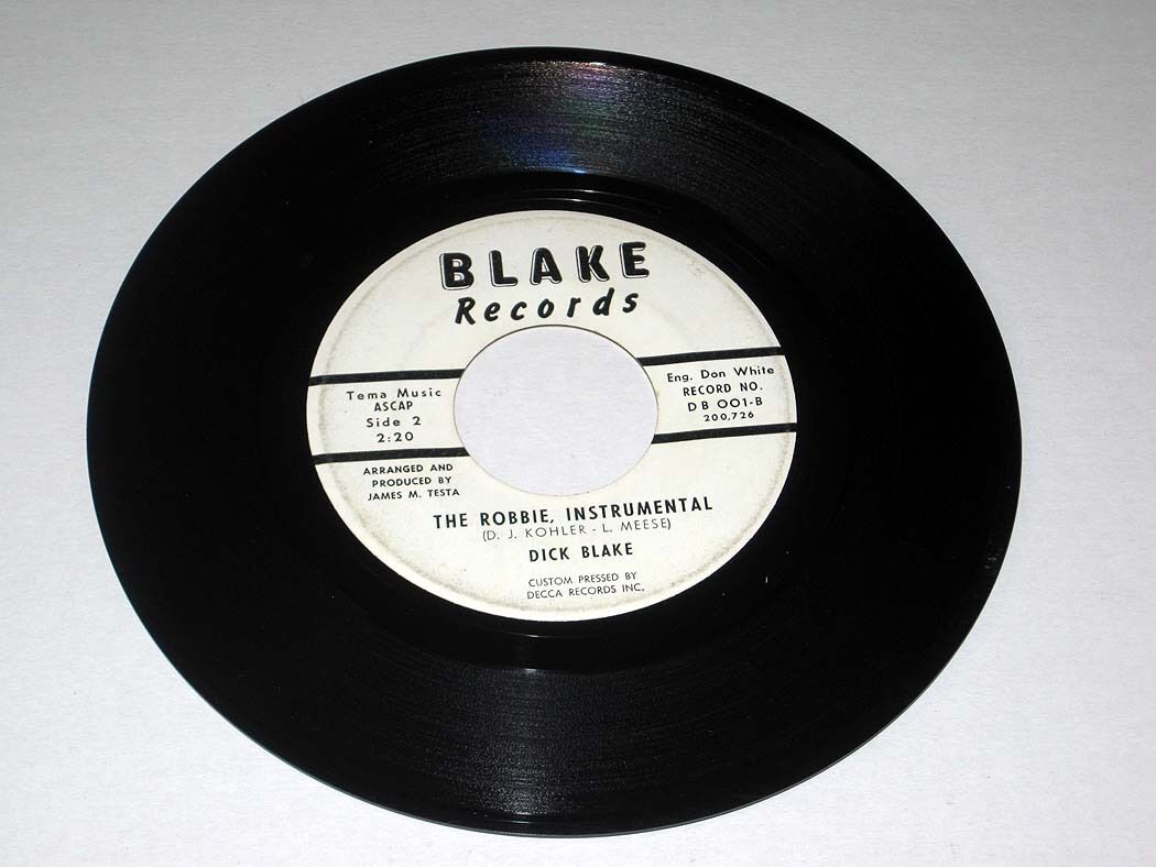45 rpm DICK BLAKE The Robbie/The (Instrumental) BLAKE | eBay