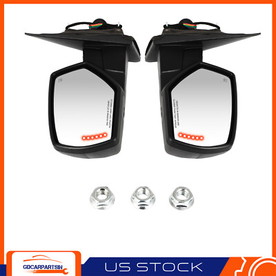 Power Folding Heated Turn Puddle Light Mirror For 2014-2018 Chevry Silverado GMC