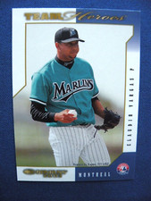 2003 Donruss baseball Team Heroes GLOSSY Claudio Vargas Montreal Expos #306