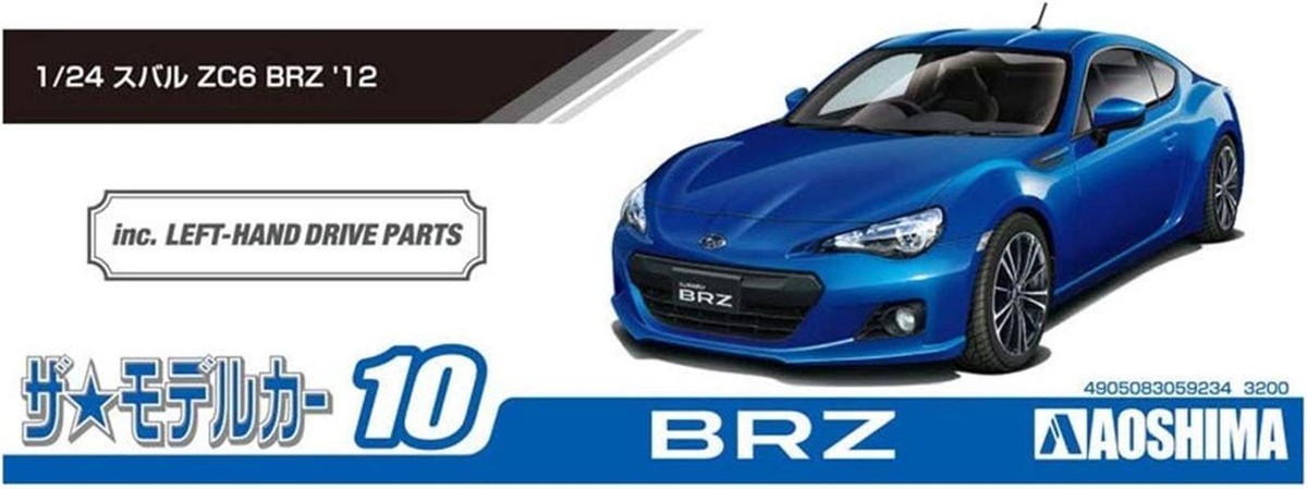 1/24 The Model Car Series No.10 Subaru ZC6 BRZ 2012 Plastic Model 