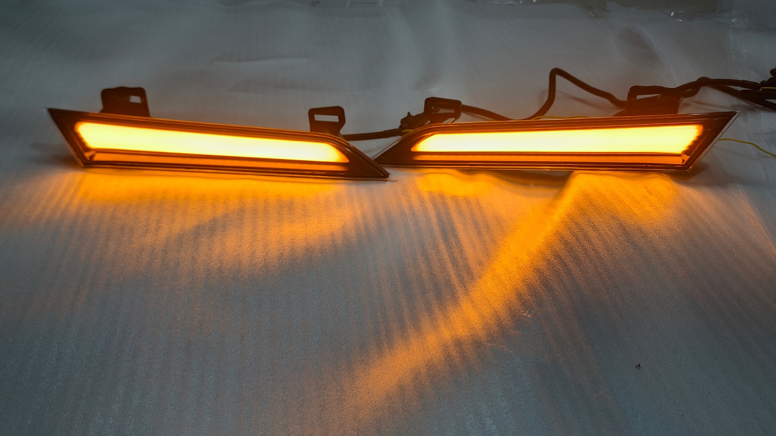 Pair For Nissan Murano 2009-2014 LED Headlight Reflector W/DRL Turn Signal Panel