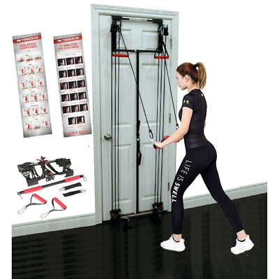 Tower 200 Door Gym Full Body Workout System Handles, Ankle